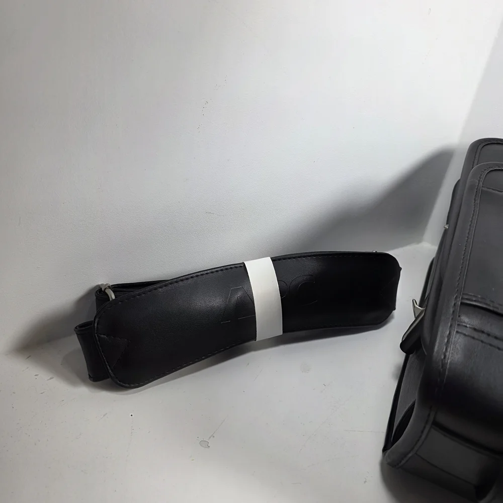 A.P.C. Black Leather Briefcase